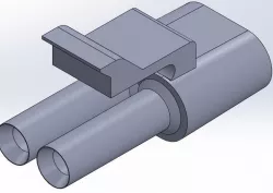 Connector Delphi Free 3D model