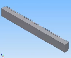 Cremallera parametrica - Parametric rack Free 3D model