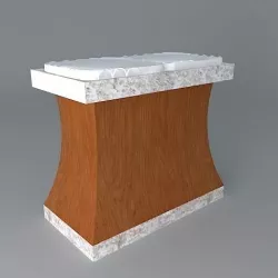 Curvangle ottoman seat Free 3D model