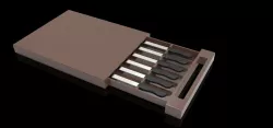 Cutting board with knife drawer Free 3D model