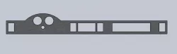 Dashboard for a boatsportscar Free 3D model