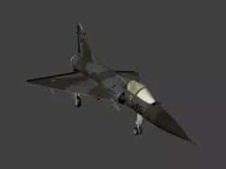 Dassault Mirage 2000 Free low-poly  3D model