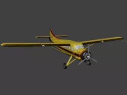 de Havilland Canada DHC-3 Otter Free low-poly  3D model