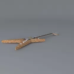 Dean Dimebag Stealth Snakeskin guitar Free 3D model