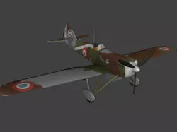 Dewoitine D 510 Free low-poly  3D model
