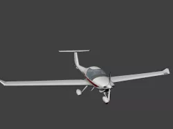 Diamond DA20 Katana Free low-poly  3D model
