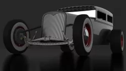 Electric Hot Rod Sedan Free 3D model