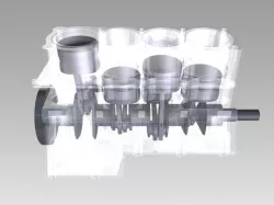 Engine V8 Free 3D model