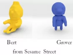 ernie, bert and grover from sesame street