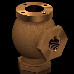 Flyball Governor Body - Machined Bronze Casting Free 3D model