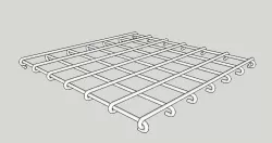 footing steel mat Free 3D model
