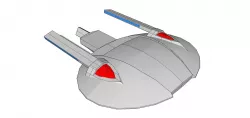 Four-Nacelled Concept Free low-poly  3D model