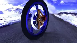Frond Wheel base of race car Free 3D model