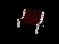 Garden Bench Free low-poly  3D model