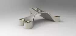 GE jet engine bracket 3 Free 3D model