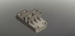 GE jet engine bracket challenge Free 3D model