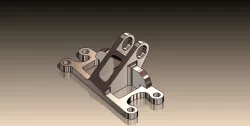 GE jet engine bracket challenge New Design - V2 Free 3D model