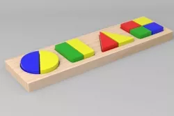 Geometric Shapes Toy Free 3D model