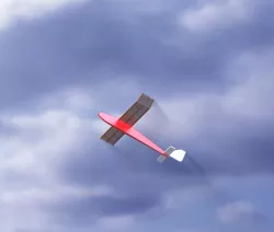 Glider model plane balsa wood Free 3D model