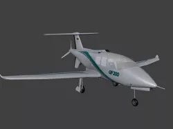 Grob GF 200 Free low-poly  3D model