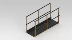 Handrail industrial model 2 Free 3D model