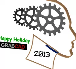 Happy Holiday GrabCad Free 3D model