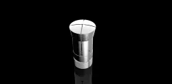 Hardinge 16C Collet - 3mm Square Free 3D model
