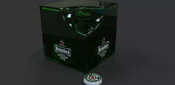 Heineken cube Free 3D model
