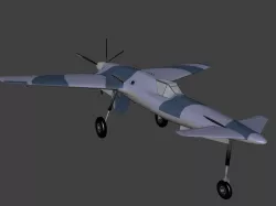 Henschel Hs P 75 Free low-poly  3D model