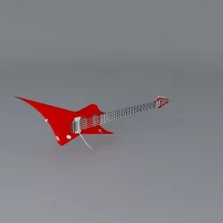 Ibanez Stiletto guitar Free 3D model