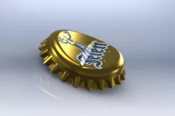 JELEN cork - opened with bottle opener Free 3D model