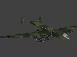 Junkers Ju 390 Free low-poly  3D model