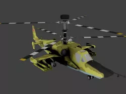 Kamov Ka 50 Black Shark Free low-poly  3D model
