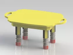 Kids table design Free 3D model