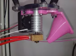 Kossel Mini (K800) J-head retainer and fan duct