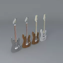 Kramer focus 6000 guitar Free 3D model