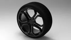 Lamborghini Aventador Wheel Free 3D model