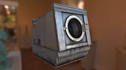 Laundry machinery Free low-poly  3D model