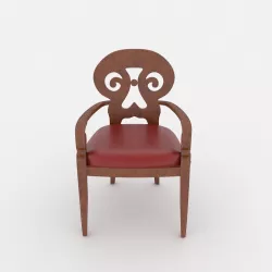 Leather chair for the office Free 3D model
