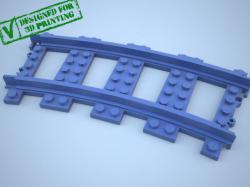 Lego train cheap track 3d print