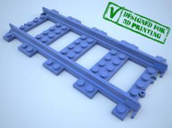 Lego monorail track online 3d print