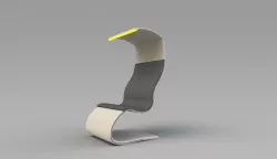 Leisure chair with night lamp to read books Free 3D model