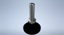 Leveling leg - PARAMETRIC Low-poly  3D model