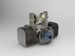 Limbach L 275E - 15 kW 20hp air cooled 2-cylinder engine Free 3D model