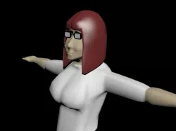 Lola Librarian Free 3D model