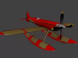Macchi M C  72 Free low-poly  3D model