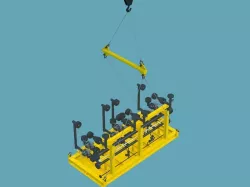 Manifol skid rigging Free 3D model