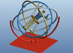 Manikin skydiver Free 3D model