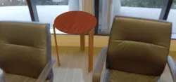 Maple kitchen stool Free 3D model