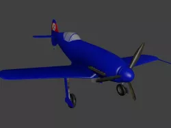 Messerschmitt Me 209 Free low-poly  3D model